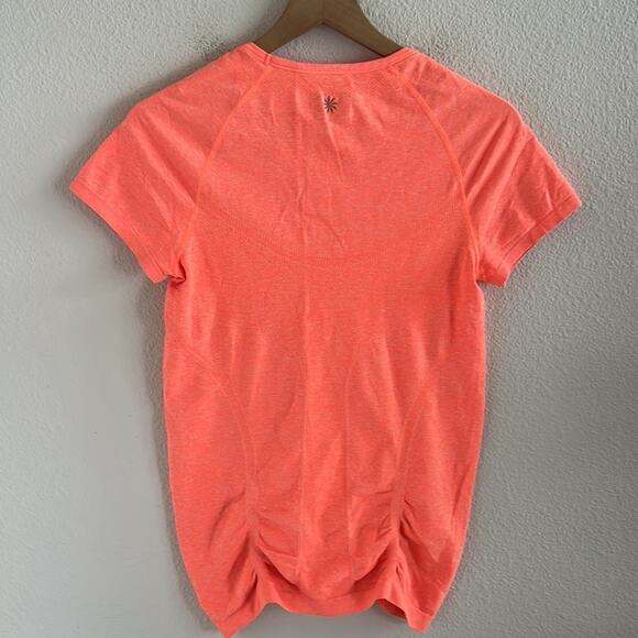 Athleta Fast Track Tee Orange Bright Running Athleisure Medium - Picture 2 of 6